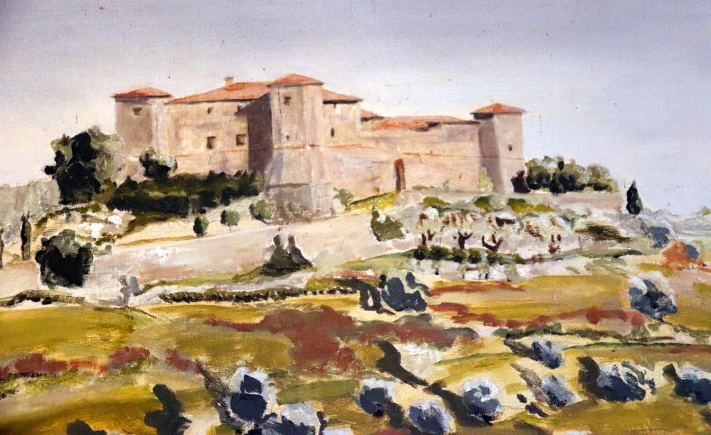 Gemälde des Castello di Potentino. Foto: Ellen Spielmann
