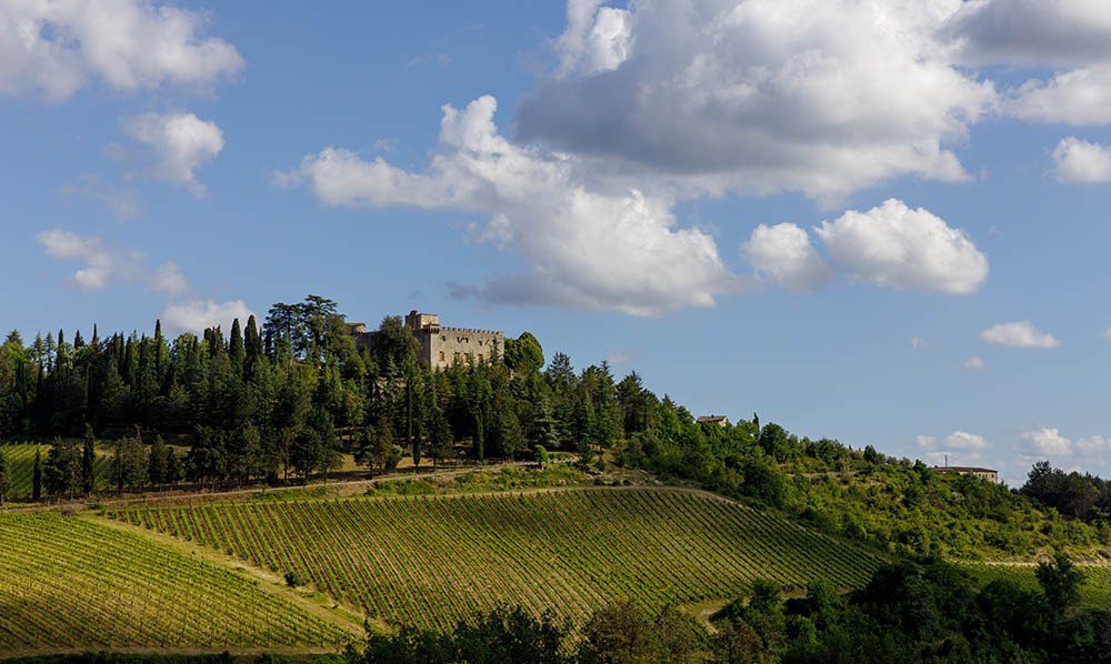 Das wunderschön gelegene Castello di Meleto. Foto: Castello di Meleto