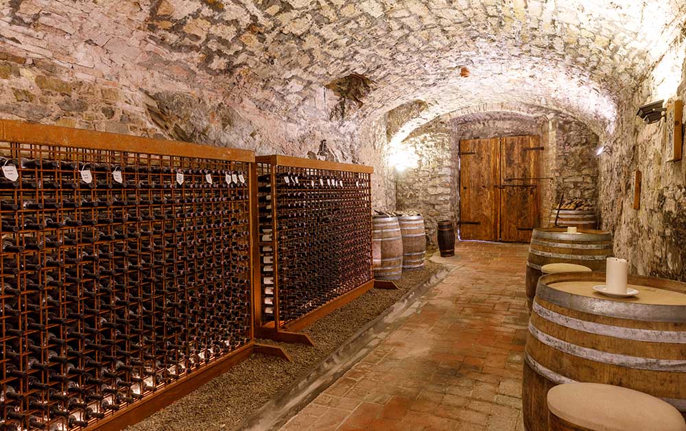 Im Castello di Meleto geht es um Wein. Foto: Castello di Meleto