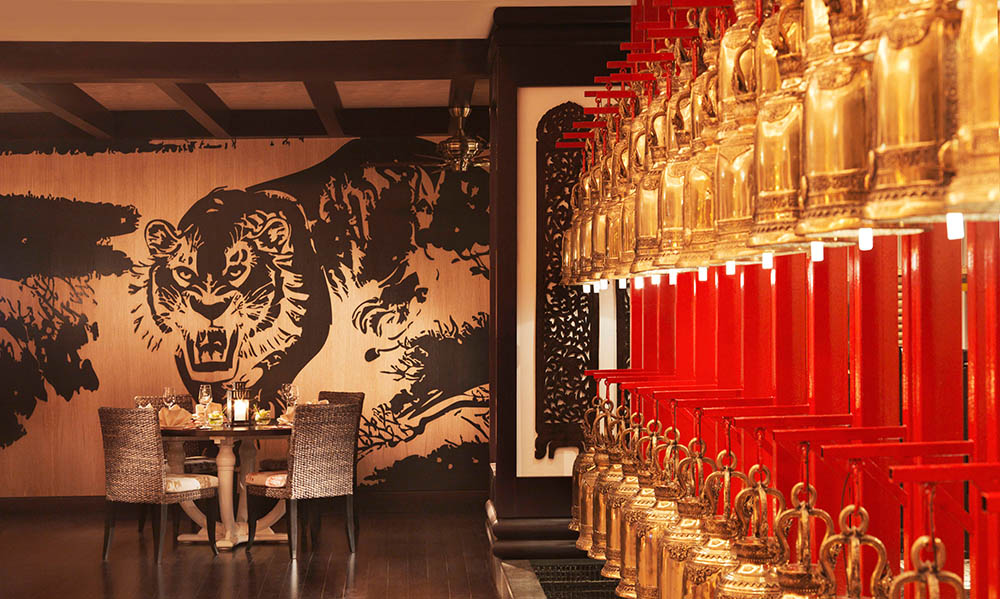 Im Mekong Restaurant: asiatisches Ambiente. Foto: Anantara The Palm-Dubai Resort