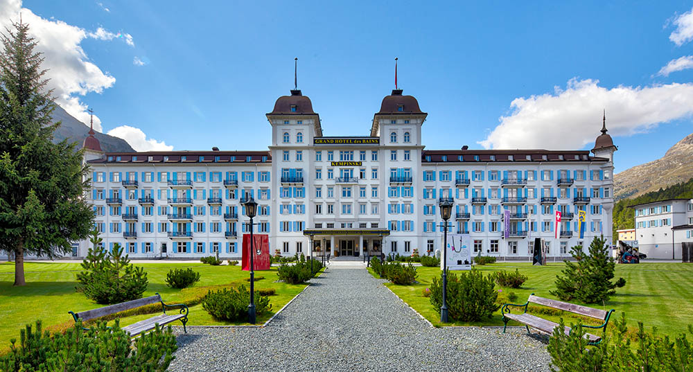 Das Grand Hotel des Bains Kempinski in St. Moritz. Foto: Grand Hotel des Bains Kempinski in St. Moritz