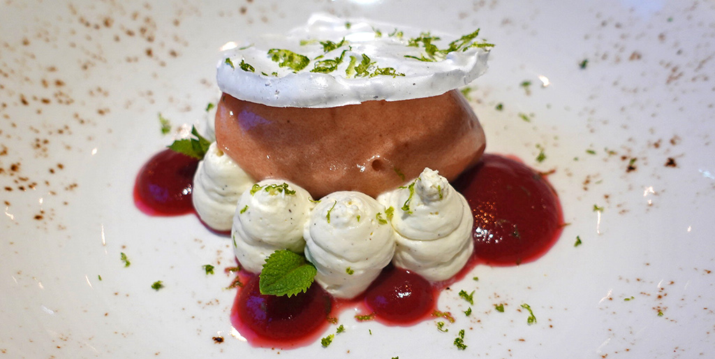 Amerikanischer Cheesecake, neu interpretiert. Foto: Fritz Hermann