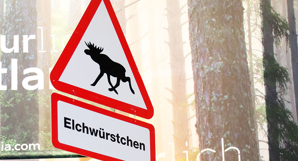 Estland auf der Grünen Woche: Elchwürstchen. Foto: Jürgen Sorges