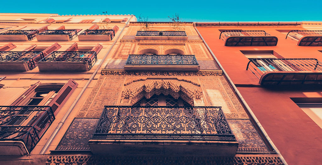 Architektur: typisches Wohnhaus in Malaga. Foto: pixabay