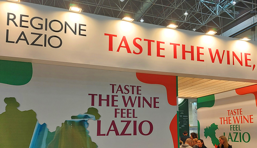 Auf der ProWein: Taste the wine, feel Lazio. Foto: Michael Schabacker