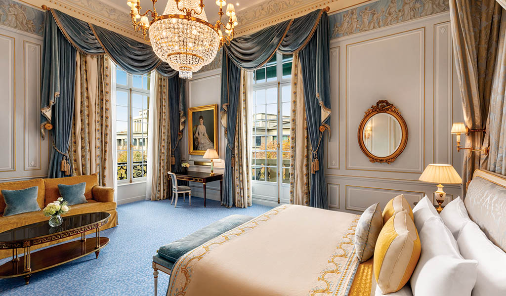 Eine Suite im Empire Stil des Prinzen Bonaparte. Foto: Shangri-La Paris / Marcelo Barbosa