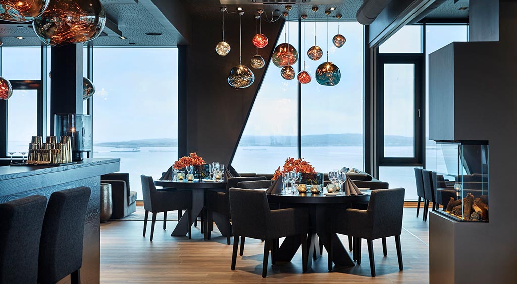 Das Restaurant HAVHEIM im „Hotel Frøya“ auf der gleichnamigen Insel. Foto: Hotel Frøya