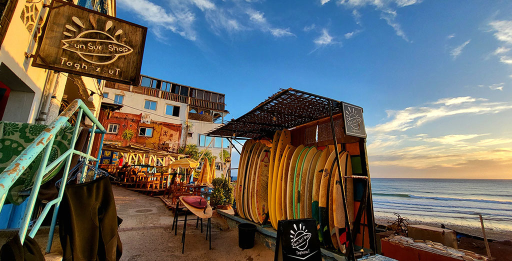 Taghazout als Walhalla für Surfer geht auf die 1960er Jahre zurück. Foto: Christian Euler