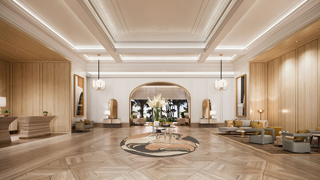 Die Lobby des neuen Hotels. Foto: Four Seasons