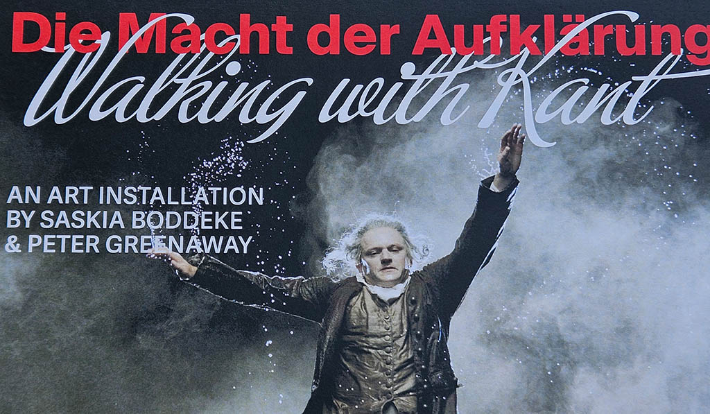 Plakat der Veranstaltung „Die Macht der Aufklärung – Walking with Kant". Foto: Ellen Spielmann