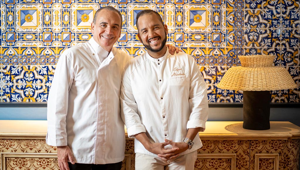 Jean Georges Vongerichten zu Besuch bei Edgar Hurtado. Foto: Four Seasons