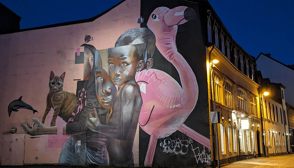 Abends durch die Straßen von Heslingborg. Foto: Carola Faber