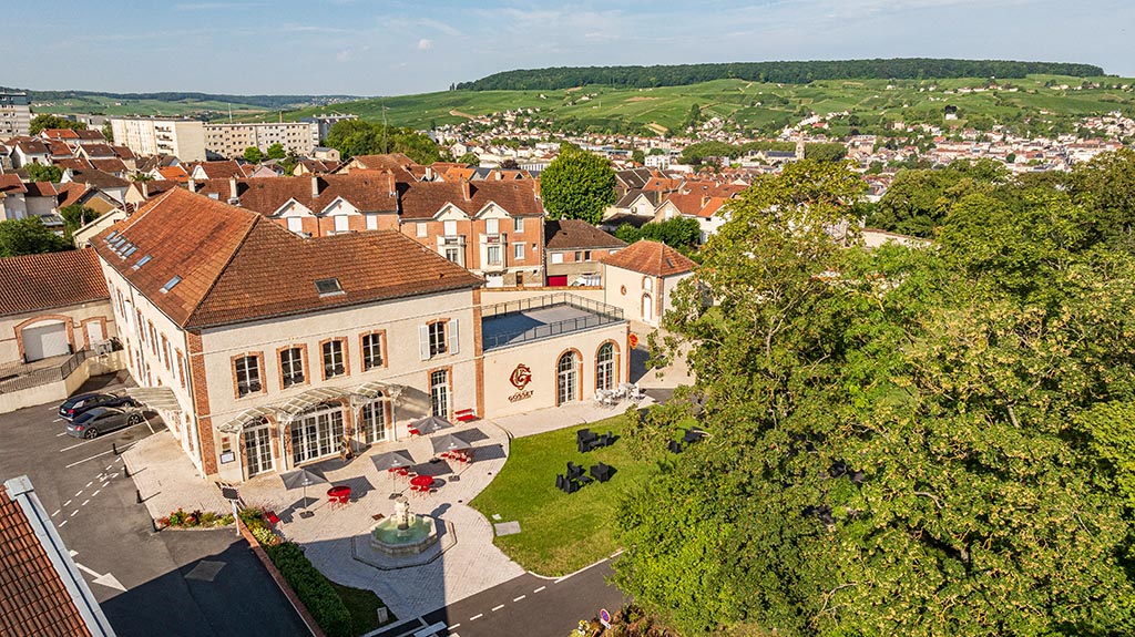 Das Weingut in Aÿ. Foto: Champagne Gossett