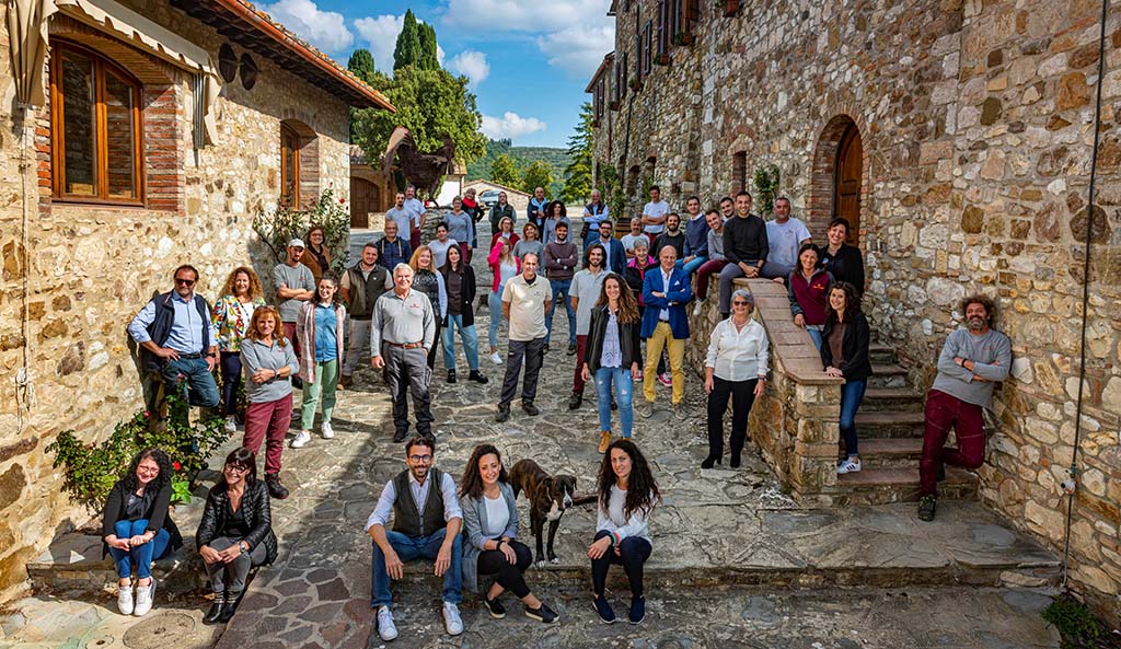 Familie Zingarelli und Team. Foto: Rocca delle Macie