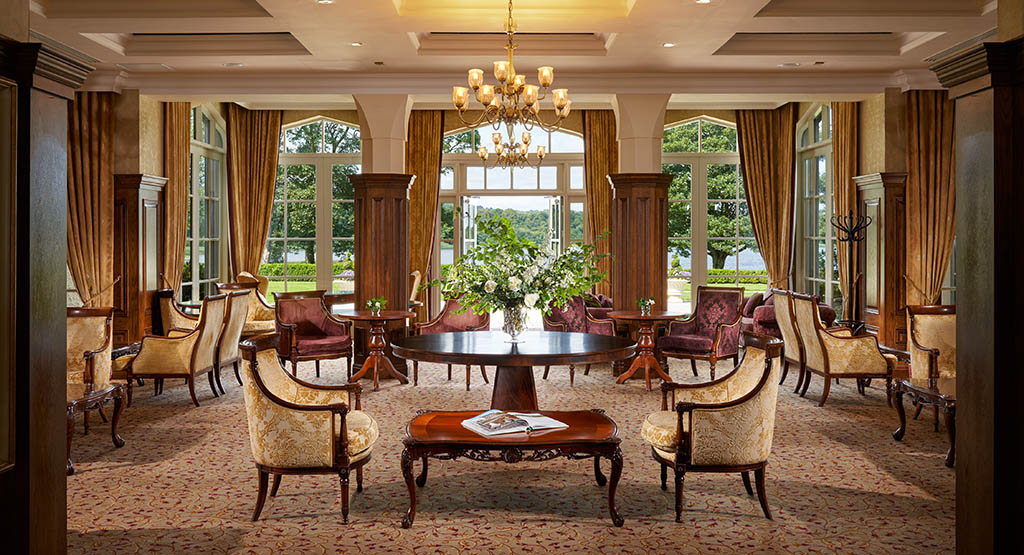 Stilvoll: der Garden Room des Hotels. Foto: Lough Erne Resort