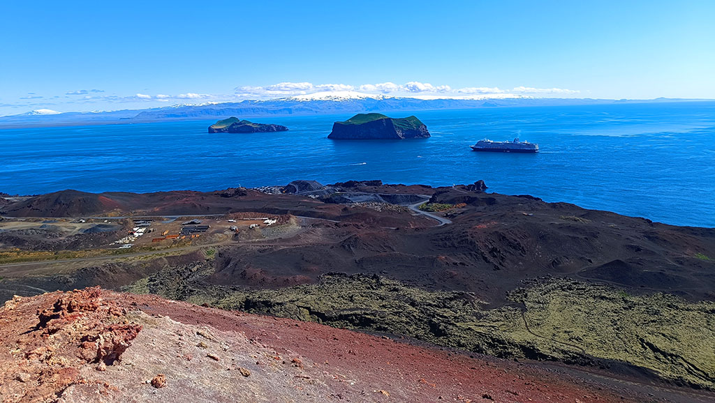 Blick über die Landschaft vom höchsten Punkt der Insel. Foto: Michael Schabacker