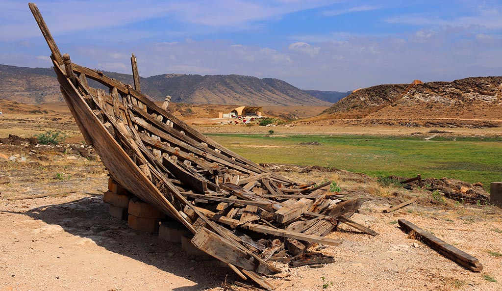 Wrack des 1371 erbauten Seglers Sambuq-Al-Dhib. Foto: Jürgen Sorges