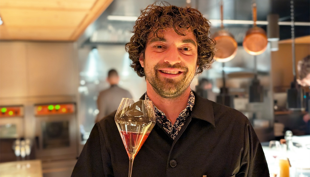 Dominic Lackner, Weindirektor vom Rote Wand Gourmet Hotel. Foto: Carola Faber