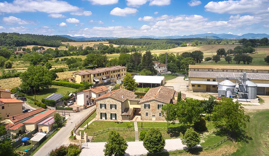 Die Tenuta inmitten der herrlichen Landschaft... Foto: Tenuta Schifanoia