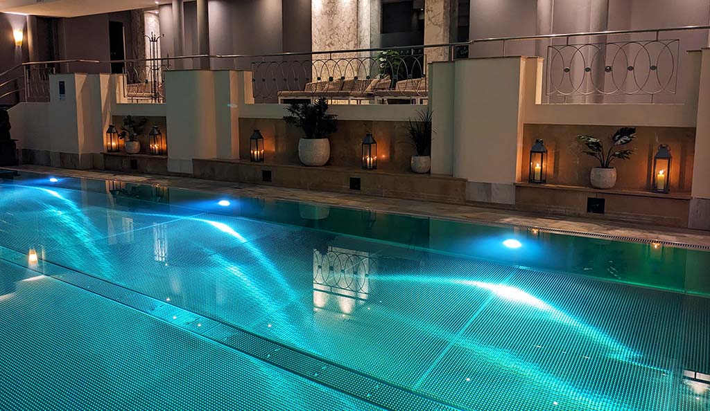 Das Schwimmbad im Spa-Bereich. Foto: Carola Faber