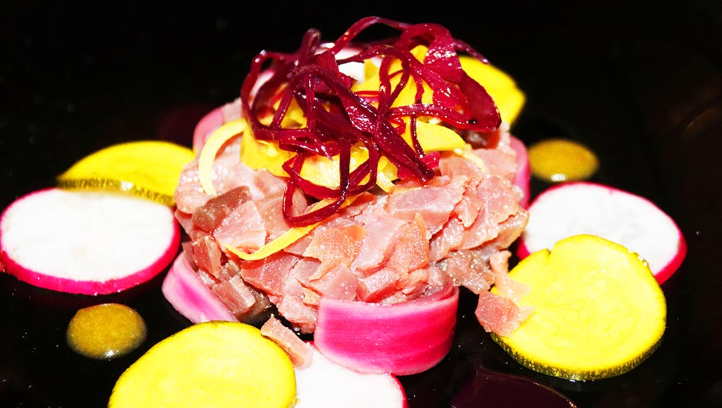 Gericht mit Thunfisch. Foto: Ellen Spielmann