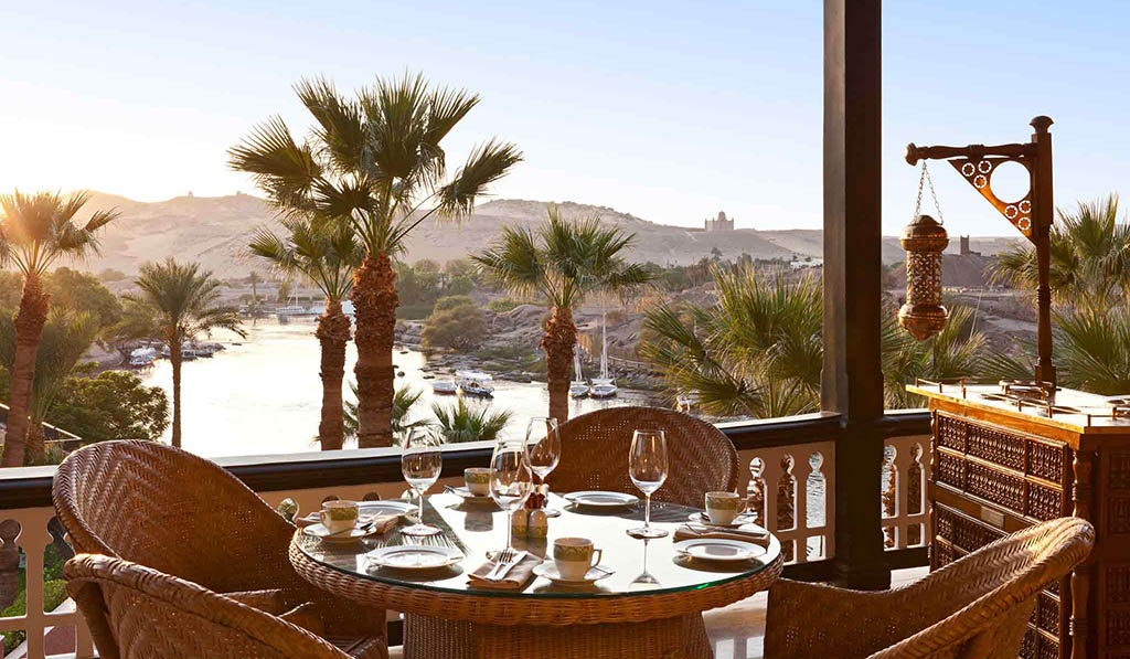 Ein Detail der Bar auf der Terrasse mit Nilblick. Foto: Sofitel