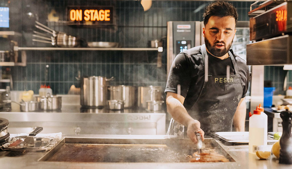 Gericht wird „ON STAGE“ zubereitet. Foto: PESCA
