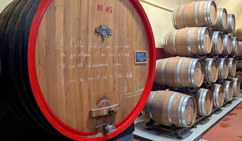 Im Fasskeller von Franciacorta. Foto: Carola Faber