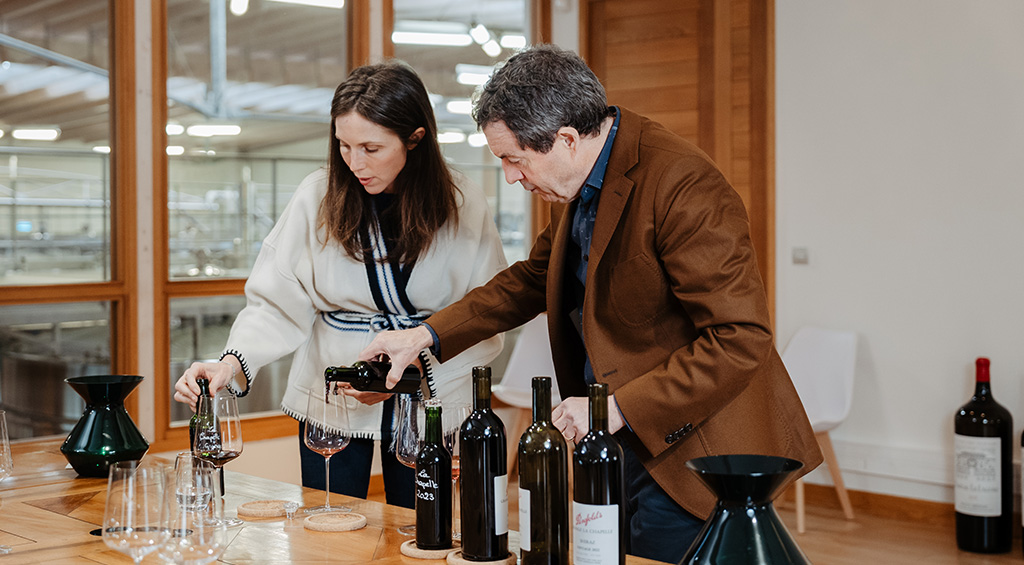 Caroline Frey und Peter Gago. Foto: Penfolds Treasury Wine Estates Ltd.