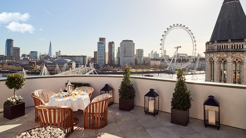 Die Terrasse des Royal Penthouse. Foto: Corinthia Hotels