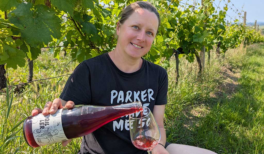 Winzerin Zuzka Bukovská. Foto: Carola Faber