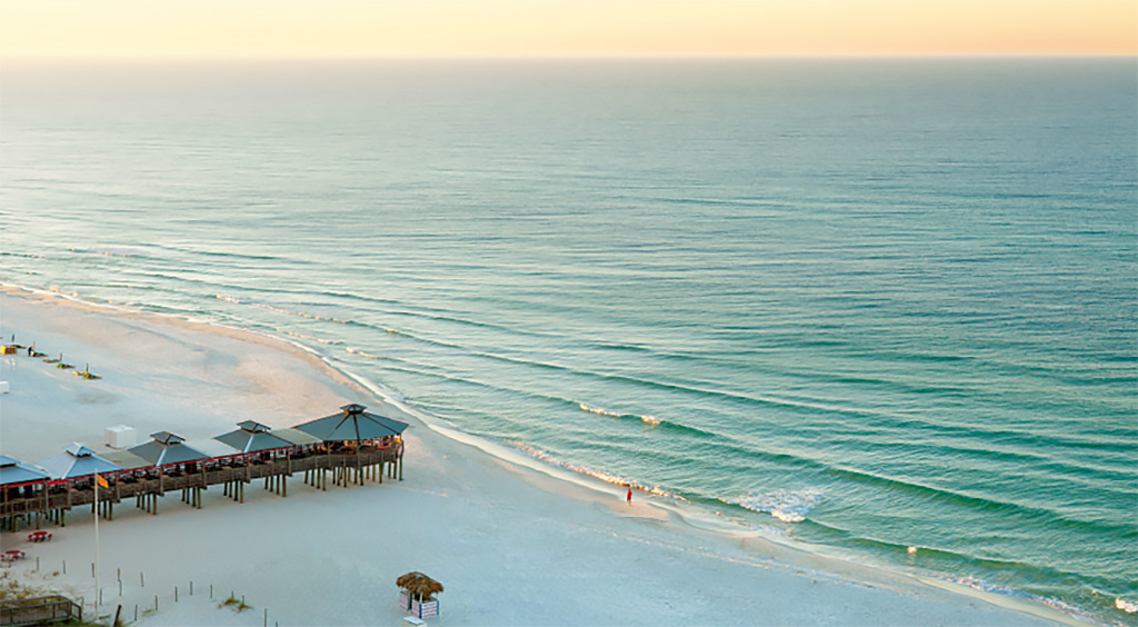 Die nordwestliche Golfküste aus der Vogelperspektive. Foto: Visit Panama City Beach
