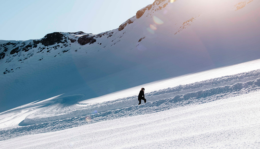 Am Plaine-Morte-Gletscher. Foto: Patrick Guller
