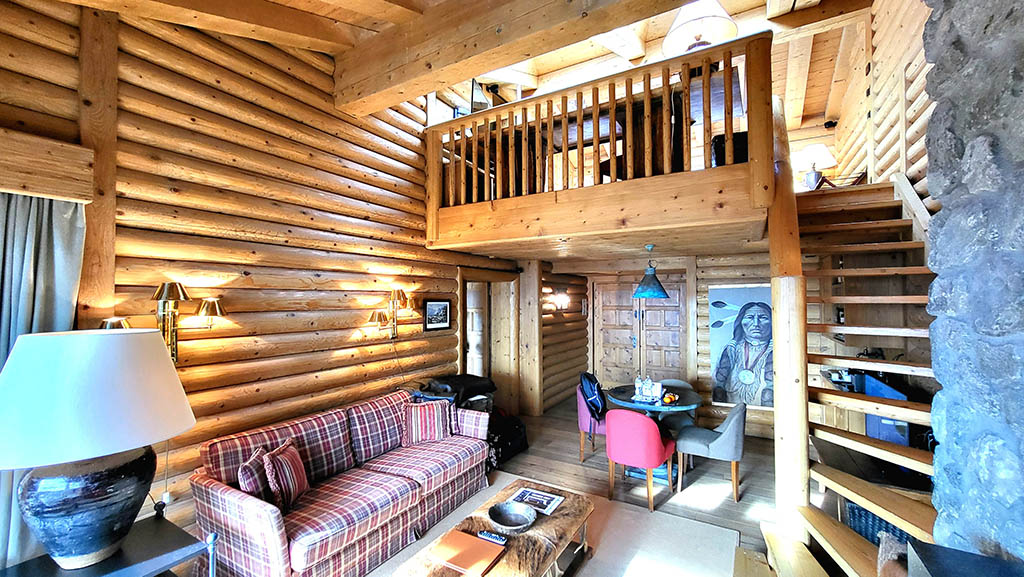 Rocky Mountain-Suite im Hotel LeCrans. Foto: Christian Euler