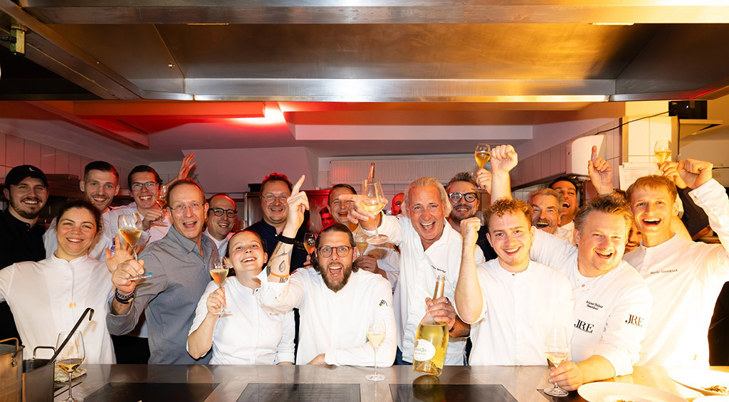 Köche bei der Küchenparty im Landhaus Stricker. Foto: Axel Steinbach