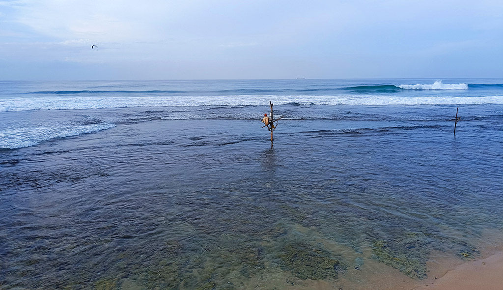 Fischer am Morgen vor dem Hotel. Foto: Michael Schabacker