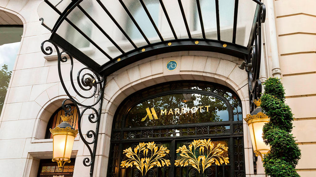 Eingangsbereich des Marriott Hotel Champs-Élysées. Foto: Marriott International