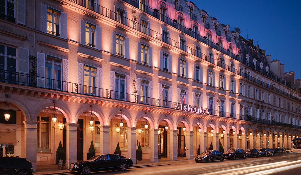 Die Fassade des Le Meurice. Foto: Dorchester Collection