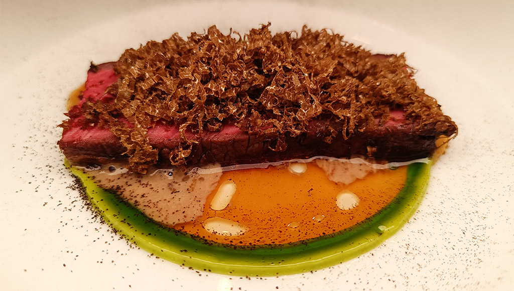 Fantastisches US-Entrecôte. Foto: Michael Schabacker