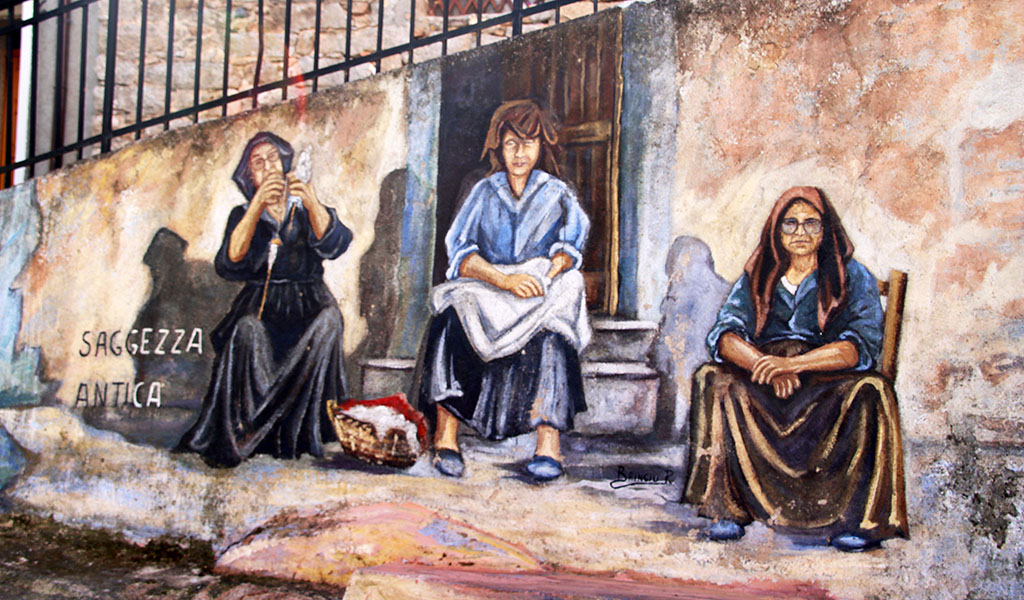 Mural mit Darstellung der sozialen Gegenwart. Foto: Jürgen Sorges