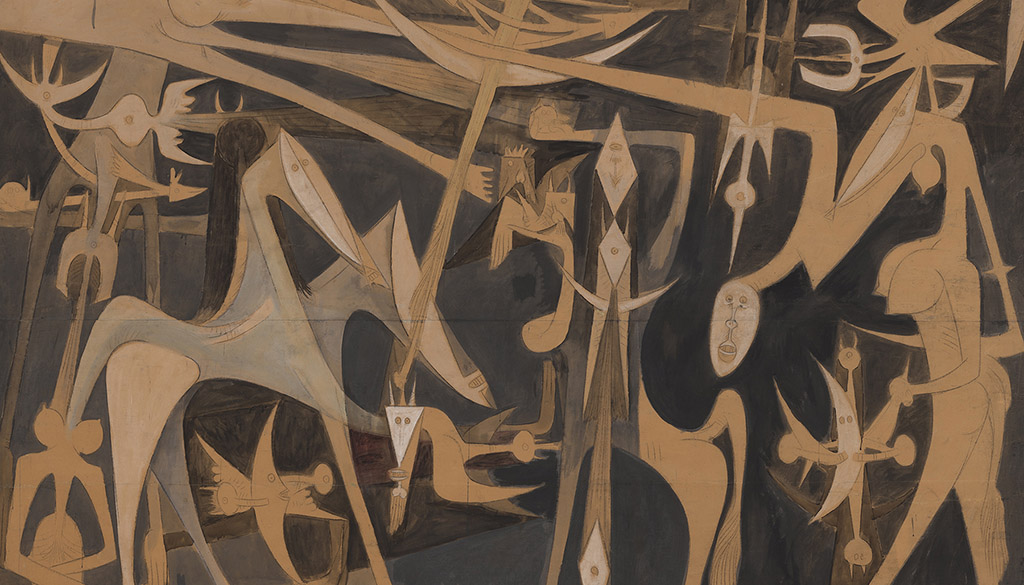 Wifredo Lam. Grande Composition (Large Composition), 1949. Foto: Succession Wifredo Lam, ADAGP, Paris / ARS, New York 2025