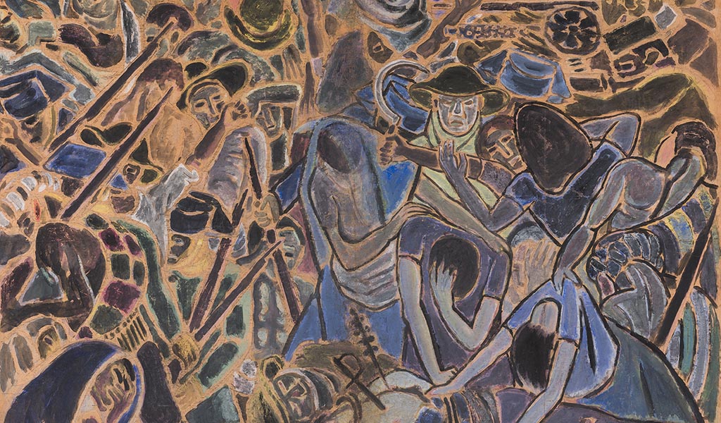 Wifredo Lam. La Guerra Civil (The Spanish Civil War), 1937. Foto: Succession Wifredo Lam, ADAGP, Paris / ARS, New York 2025