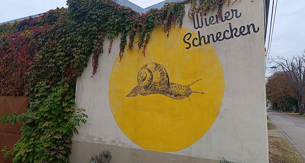 Einfahrt zum Unternehmen „Wiener Schnecken“. Foto: Michael Schabacker