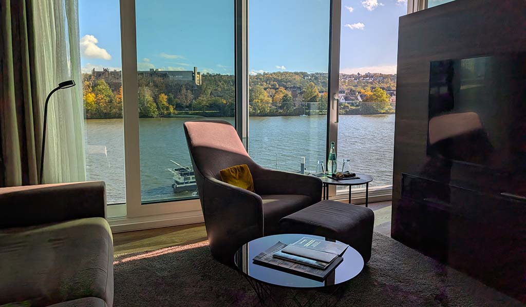 Zimmer mit Blick auf die Mosel. Foto: Carola Faber