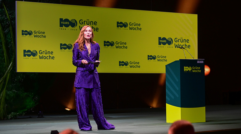 Andrea Sawatzki während der Eröffnung. Foto: Messe Berlin