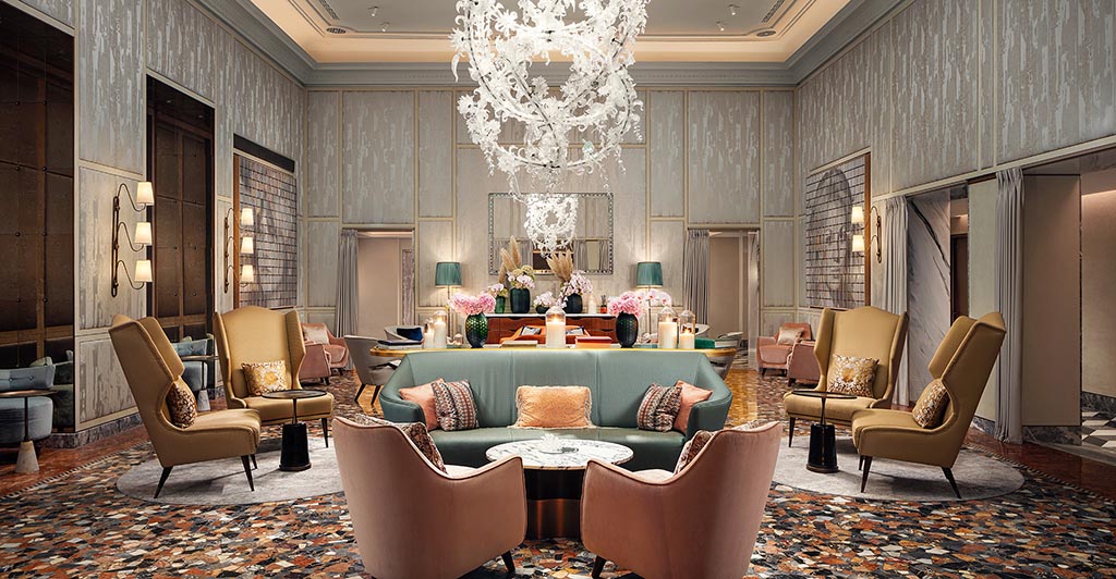 Der große Salon im Erdgeschoß. Foto: Marriott International