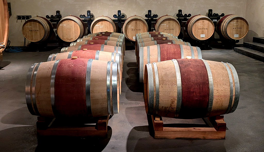 Im Fasskeller von Sanoner. Foto: Carola Faber