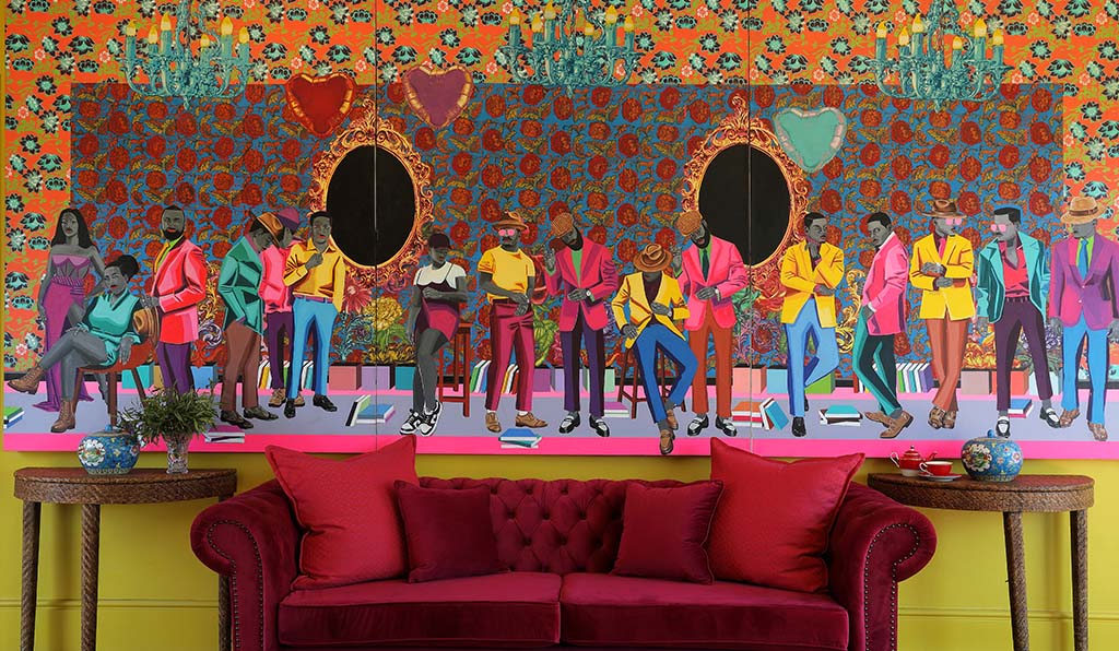 Zeitgenössische Kunst Afrikas im Long Room des Africa House. Foto: The Royal Portfolio