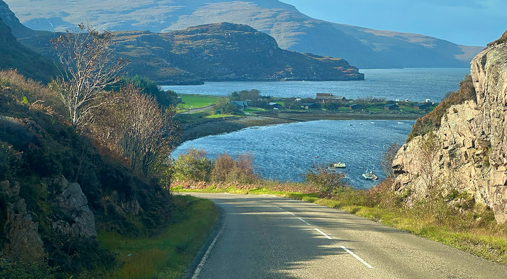 Spektakuläre Panoramen entlang der NC500. Foto: Wolfgang Scheffler