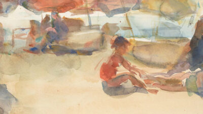 Foto: Müller Museum / isaac israels, figuren op een zonnig strand